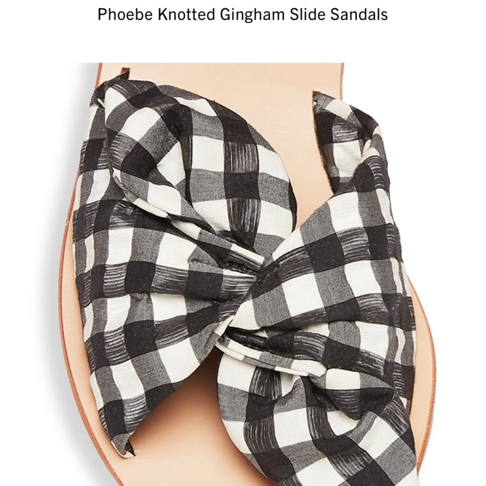 Loeffler Randall gingham sandals!